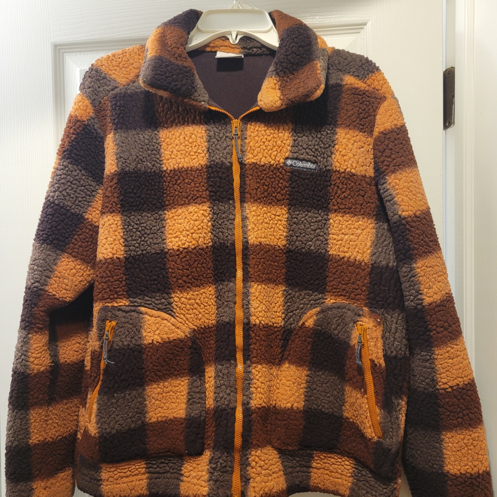Columbia Plaid Fleece Jacket